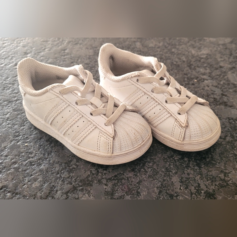 adidas Toddler White Sneakers